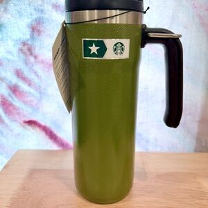Starbucks Olive Green Stanley Travel Tumbler
